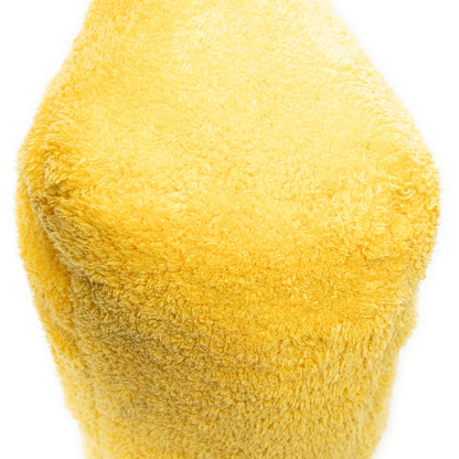 Prada Logo Terry Cloth Tote Bag Yellow Sheep — view 7