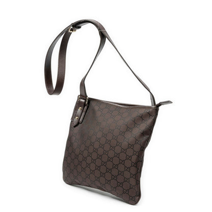 Gucci Cross Belt Bag Brown GG Nylon Canvas — view 2
