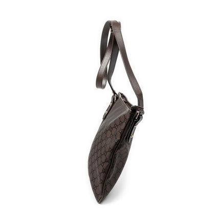 Gucci Cross Belt Bag Brown GG Nylon Canvas — view 3