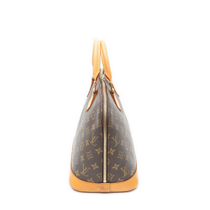 Louis Vuitton Alma Brown Monogram Canvas Handbag — view 4