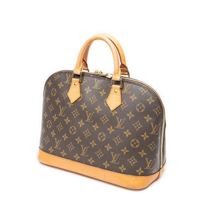 Louis Vuitton Alma Brown Monogram Canvas Handbag — view 2