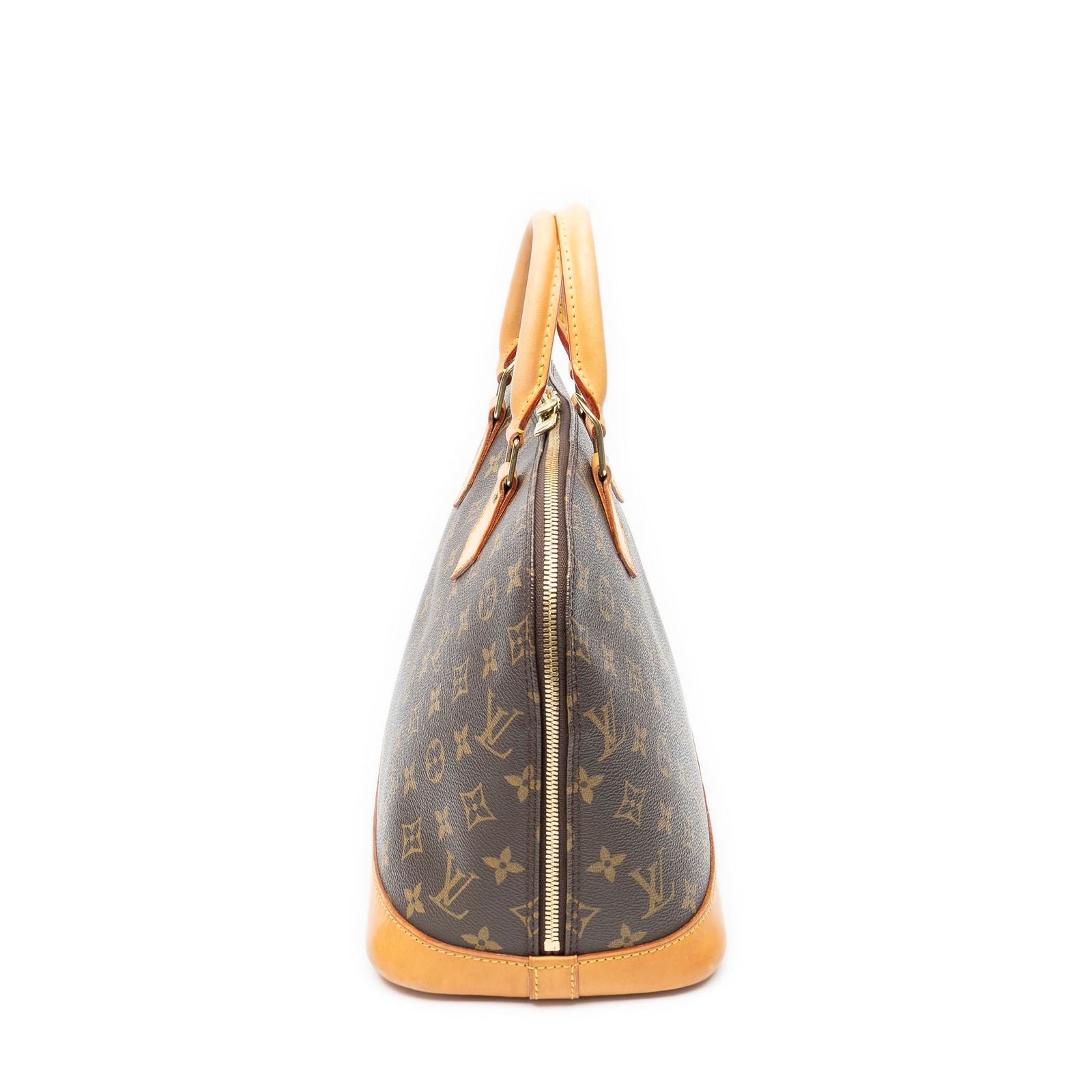 Louis Vuitton Alma Brown Monogram Canvas Handbag — view 3