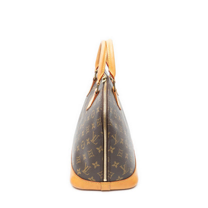 Louis Vuitton Alma Brown Monogram Canvas Handbag — view 3