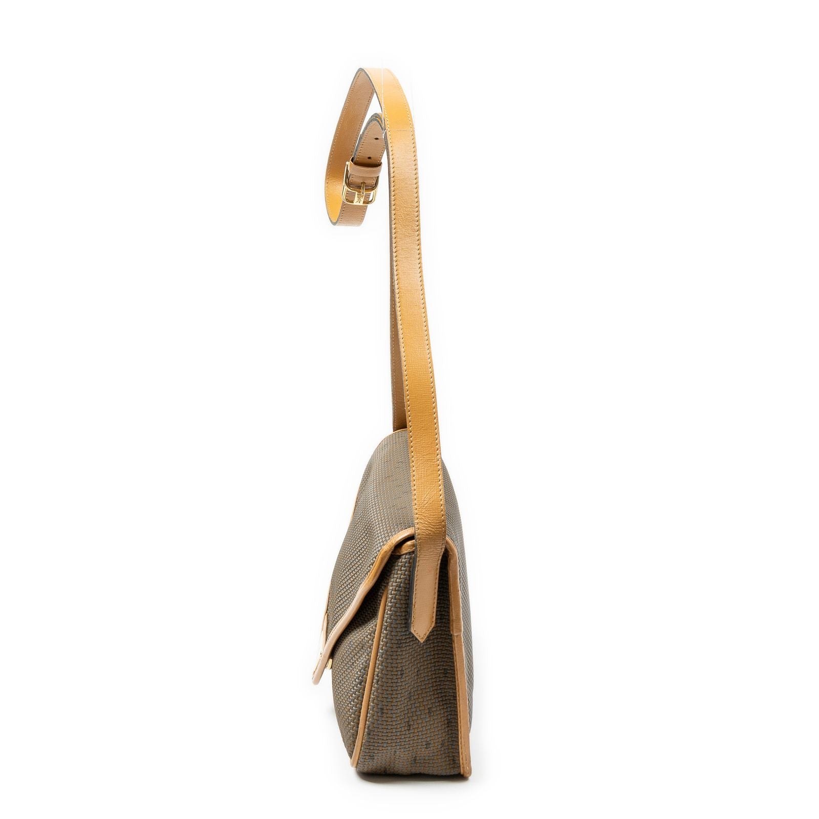 Saint Laurent Vintage Flap Bag Crossbody Tang Gogh Canvas — view 3