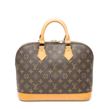 Louis Vuitton Alma Brown Monogram Canvas Handbag
