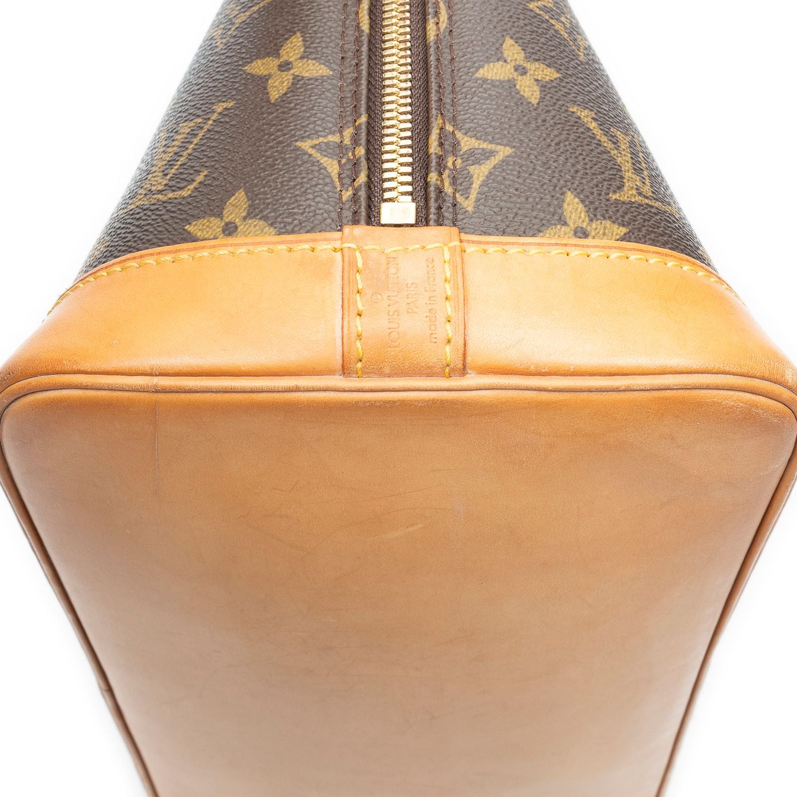 Louis Vuitton Alma Brown Monogram Canvas Handbag — view 8