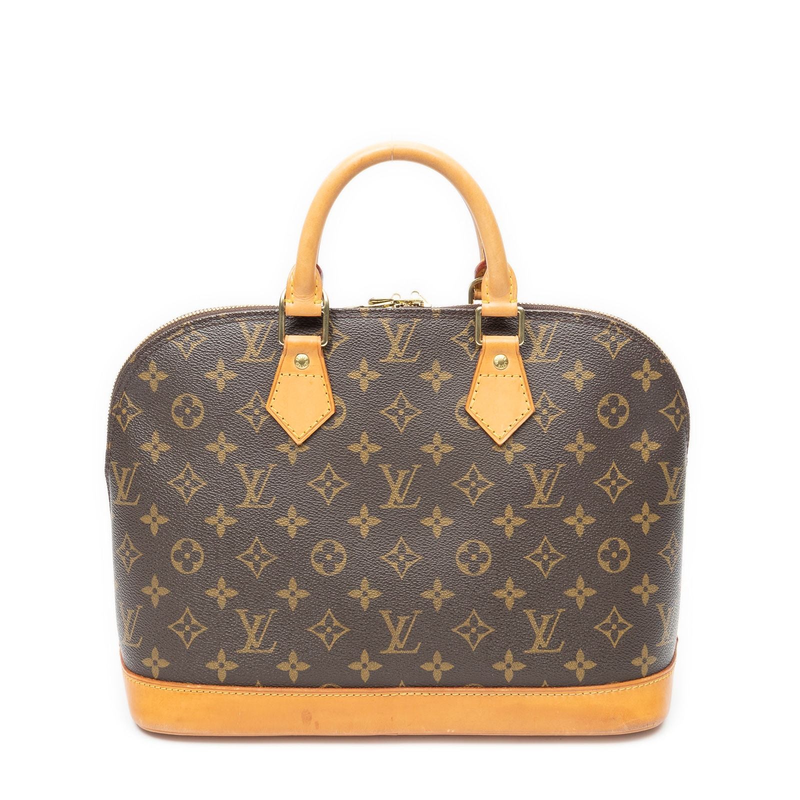 Louis Vuitton Alma Brown Monogram Canvas Handbag — view 5