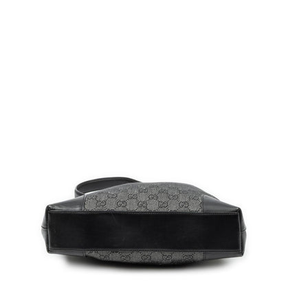 Gucci GG Hobo Shoulder Bag Black Denim Canvas — view 6