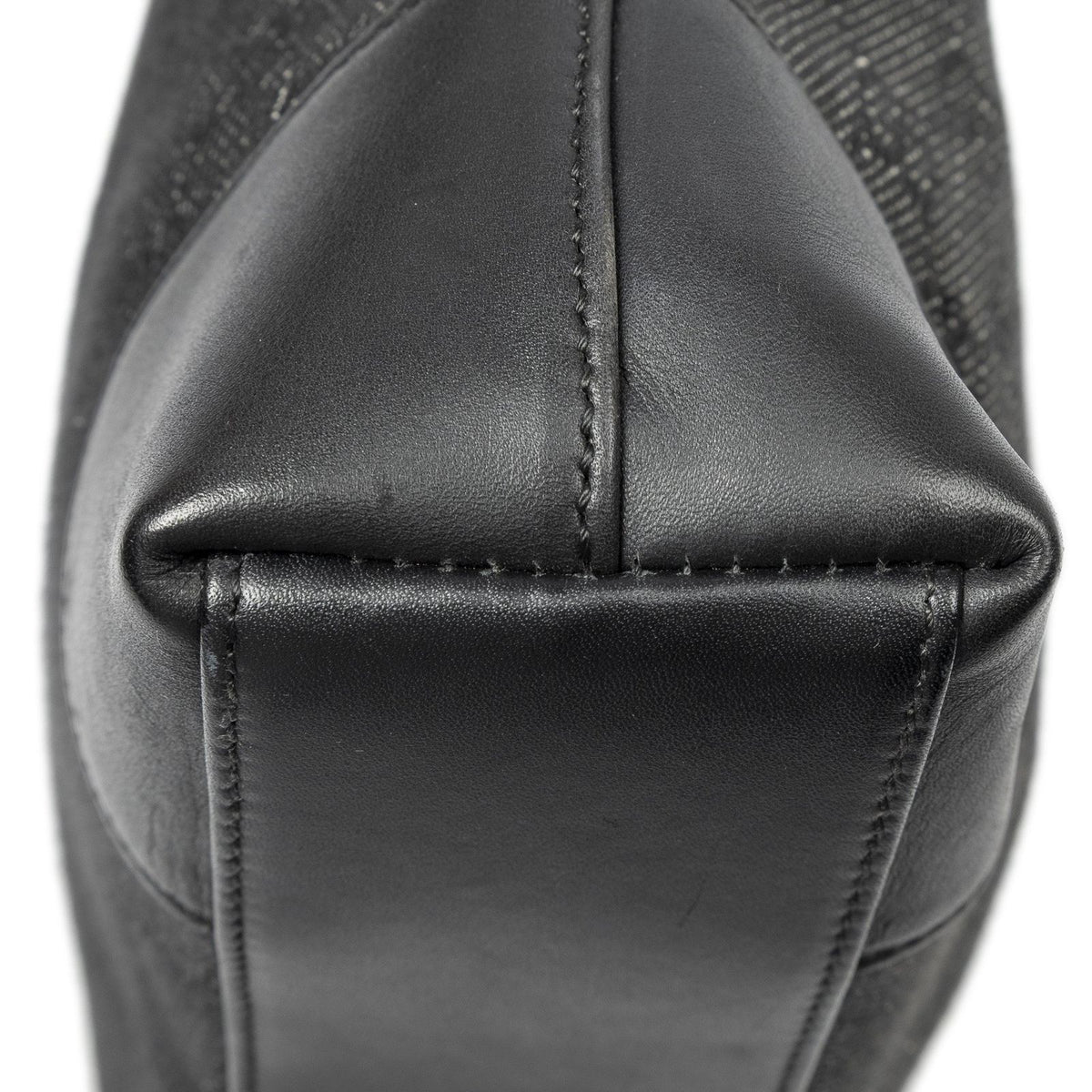 Gucci GG Hobo Shoulder Bag Black Denim Canvas — view 7