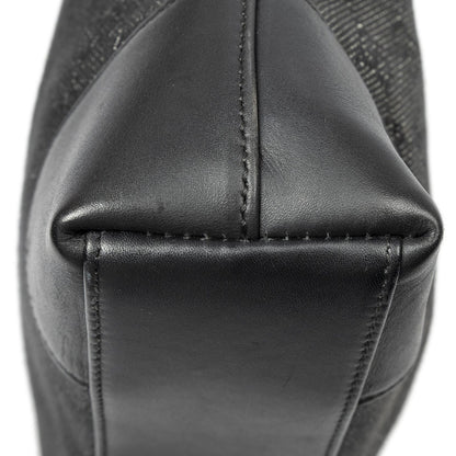 Gucci GG Hobo Shoulder Bag Black Denim Canvas — view 7