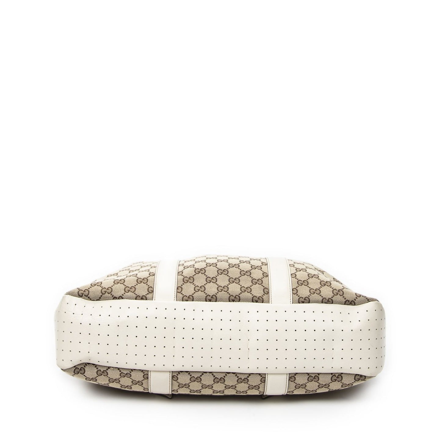 Gucci Shopping Tote Bag White Beige GG Canvas — view 6