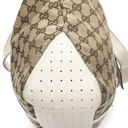 Gucci Shopping Tote Bag White Beige GG Canvas — view 8