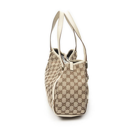 Gucci Abbey Hobo Crossbody Ivory Beige GG Canvas — view 4