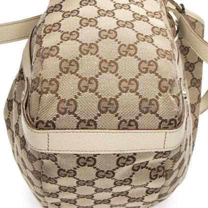 Gucci Abbey Hobo Crossbody Ivory Beige GG Canvas — view 8