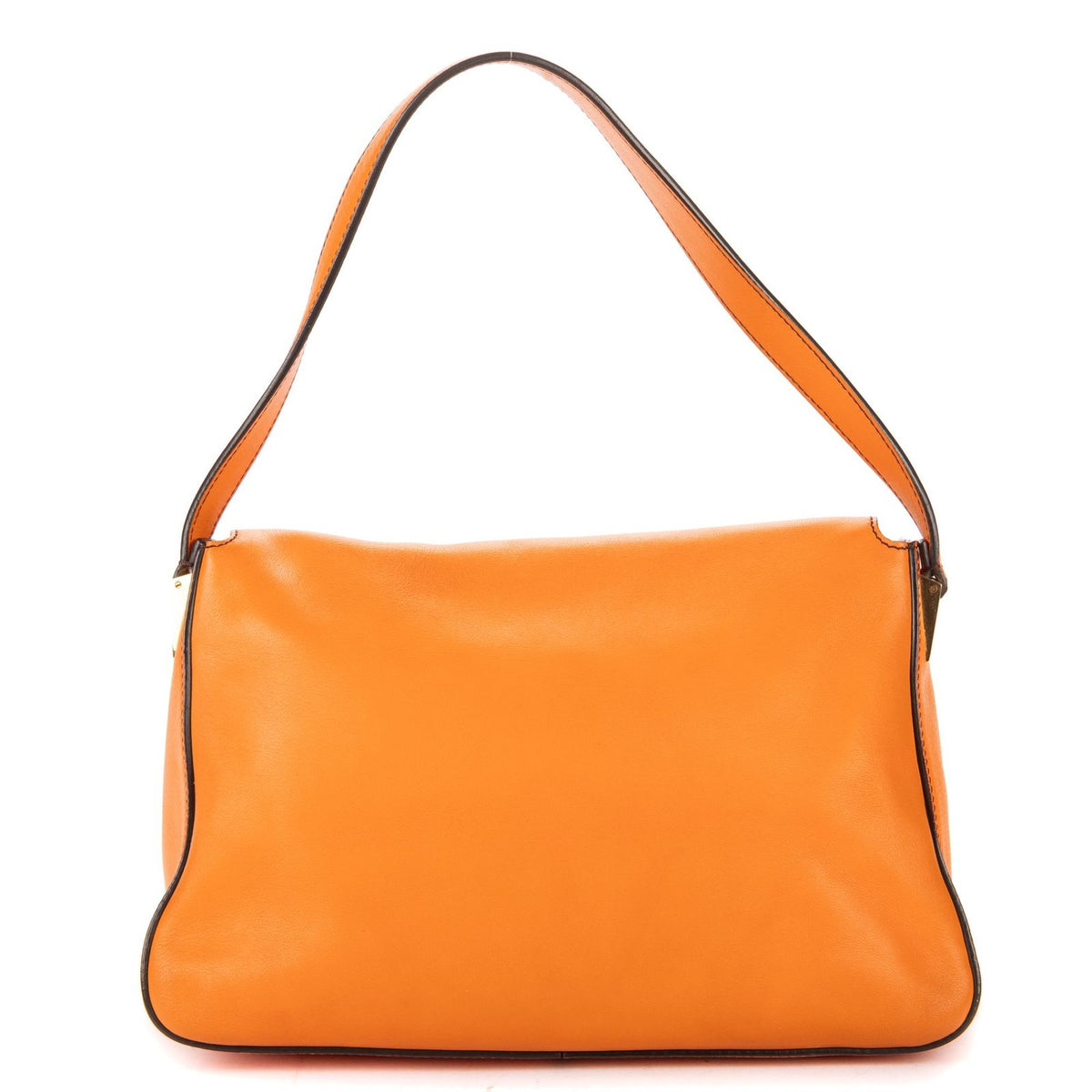 Fendi Mama Forever Orange Pebbled Leather — view 5