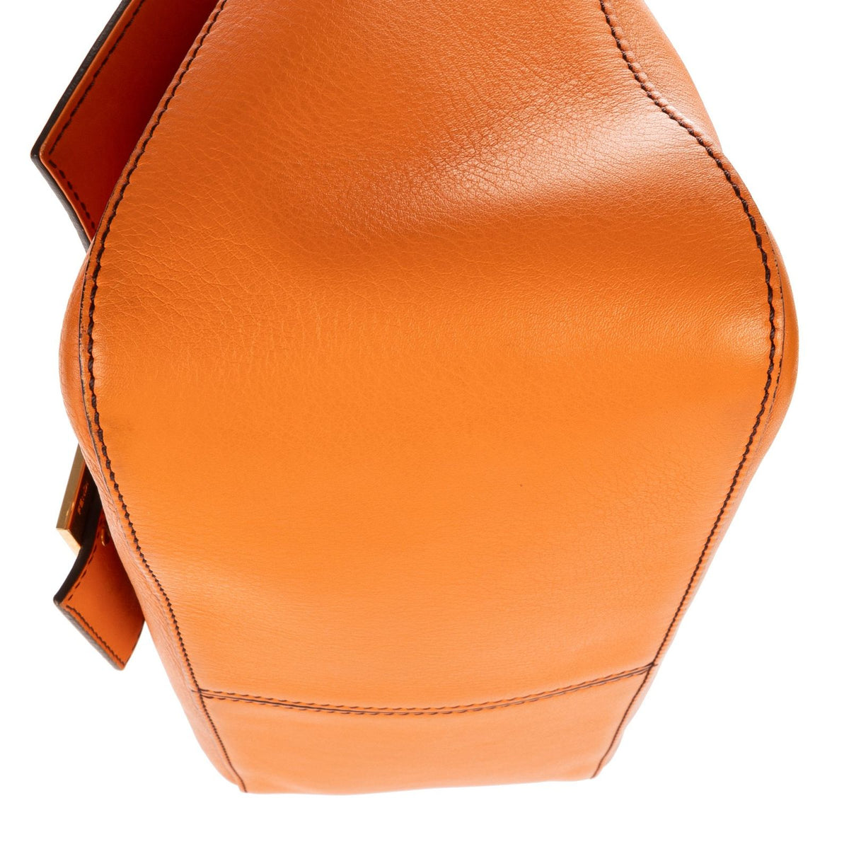 Fendi Mama Forever Orange Pebbled Leather — view 7