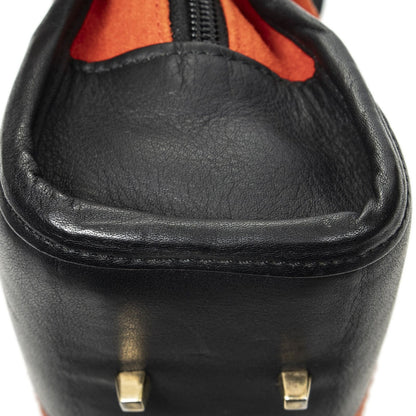 Loewevintage Amazona East West Red Black Suede Leather Shoulder Bag — view 7