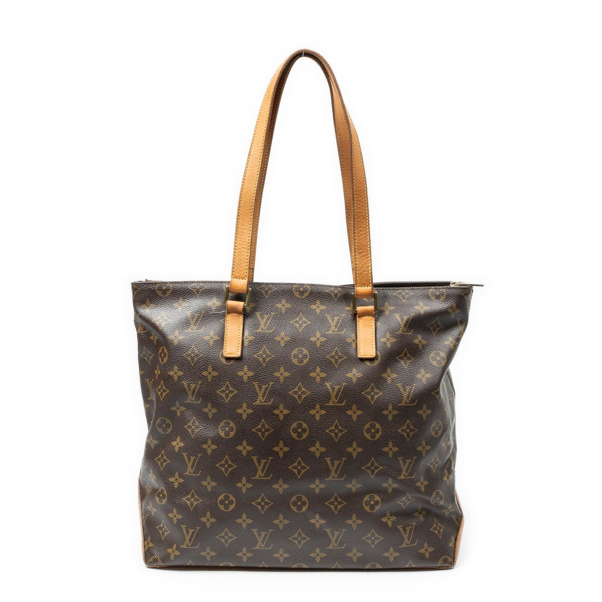Louis Vuitton Cabas Mezzo Brown Monogram Canvas Tote Bag — view 5