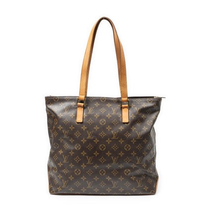 Louis Vuitton Cabas Mezzo Brown Monogram Canvas Tote Bag — view 5