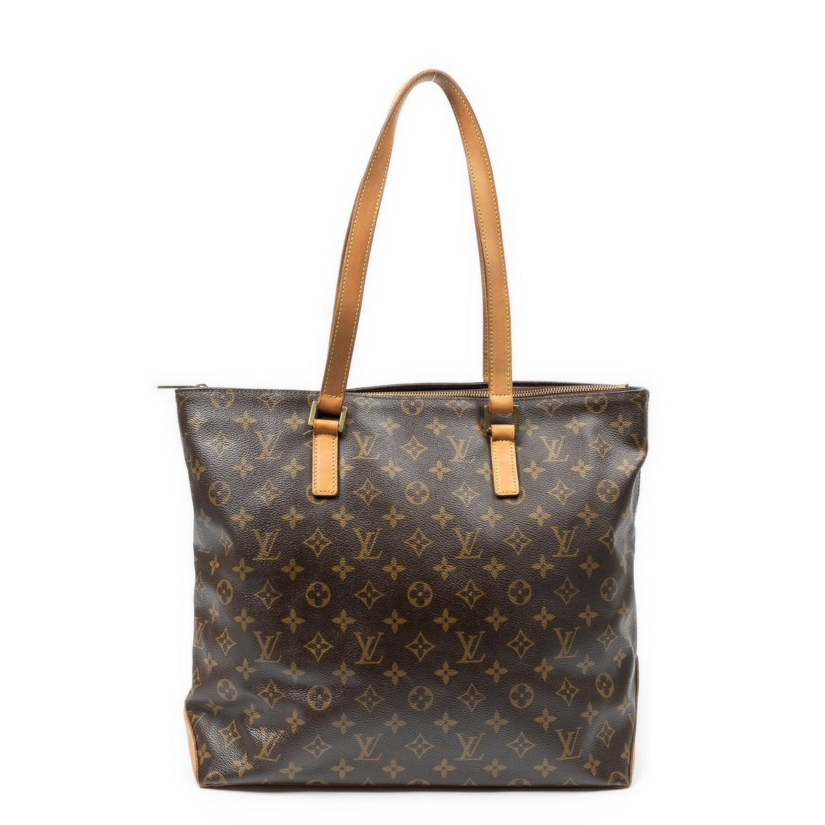 Louis Vuitton Cabas Mezzo Brown Monogram Canvas Tote Bag