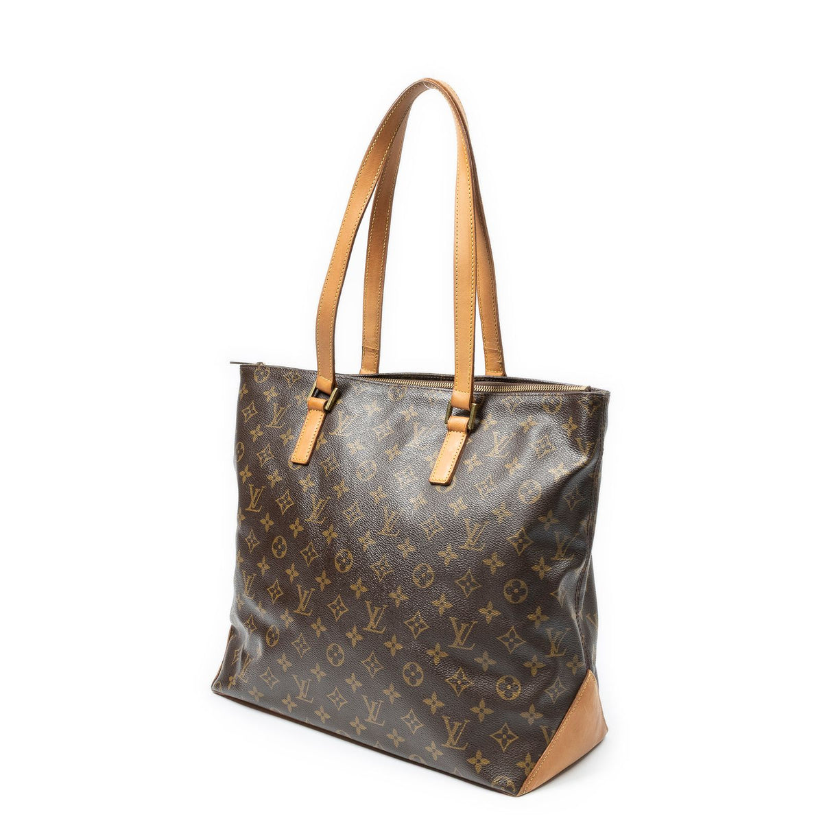 Louis Vuitton Cabas Mezzo Brown Monogram Canvas Tote Bag — view 2
