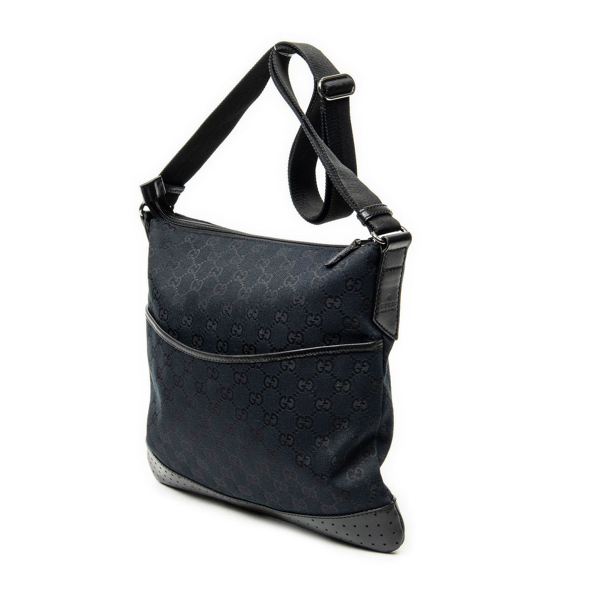 Gucci Web Media Messenger Black GG Canvas — view 2