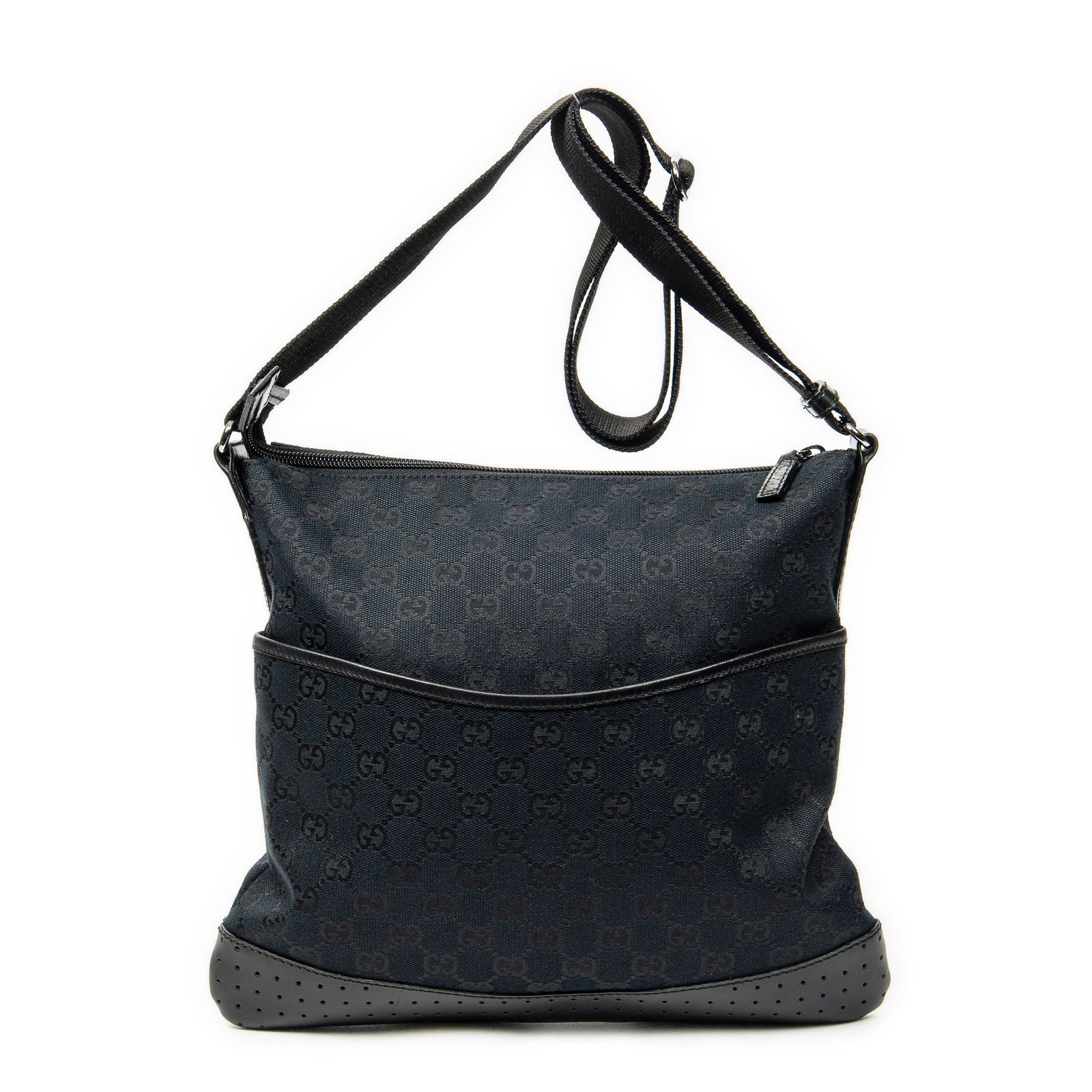 Gucci Web Media Messenger Black GG Canvas
