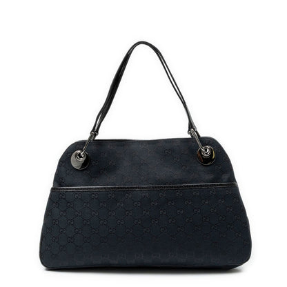 Gucci Eclipse Tote Bag Black GG Canvas
