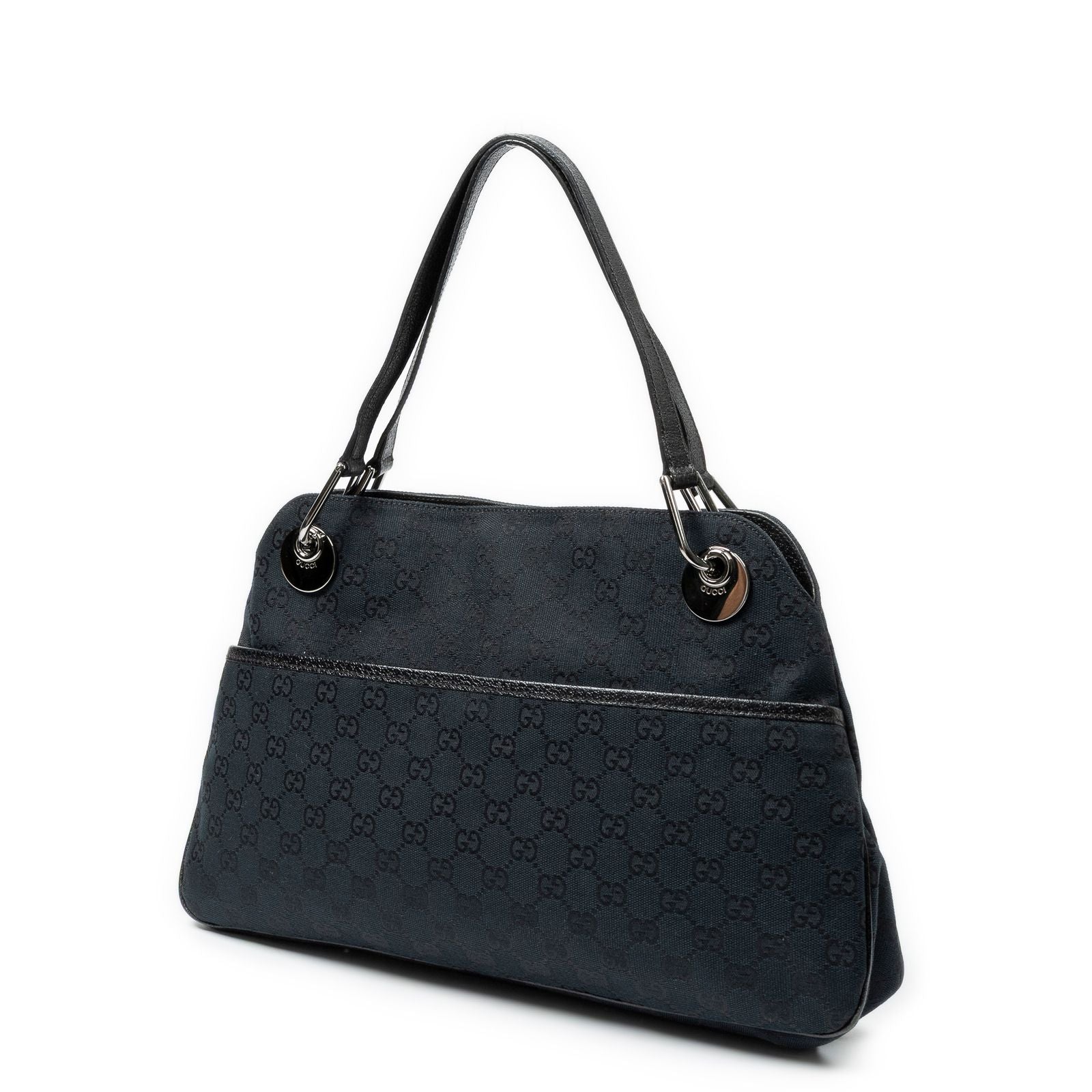 Gucci Eclipse Tote Bag Black GG Canvas — view 2