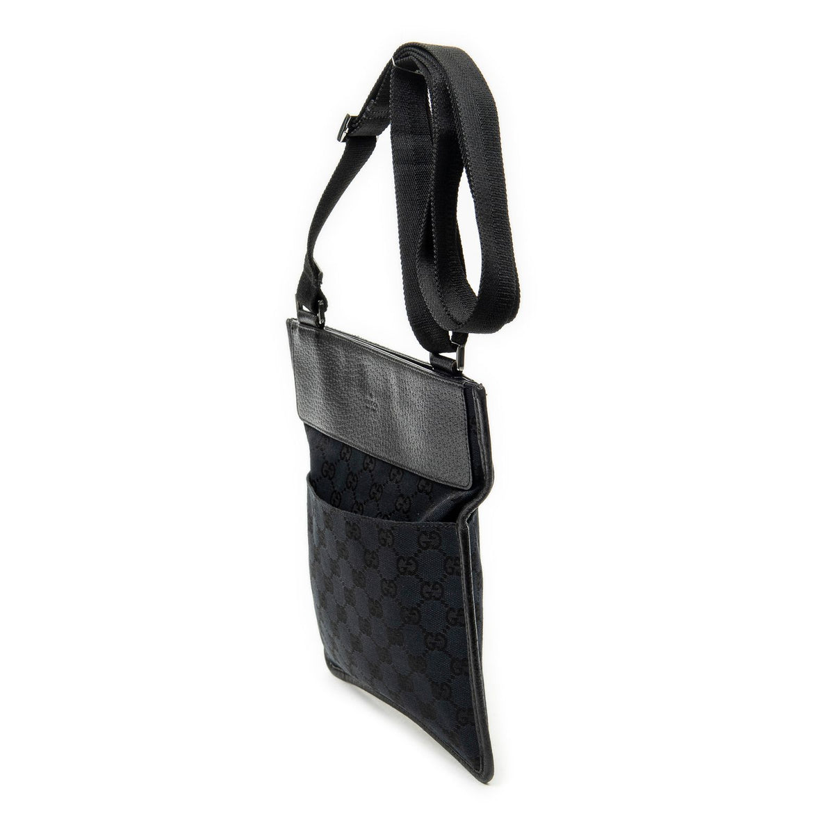 Gucci Small Messenger Black GG Canvas — view 2