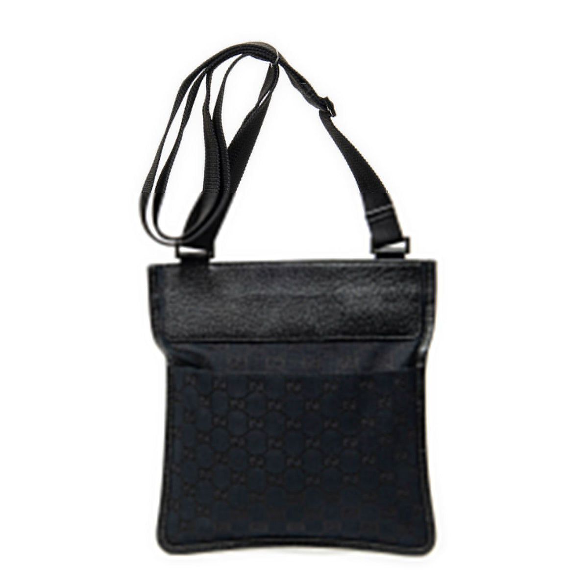 Gucci Small Messenger Black GG Canvas — view 5