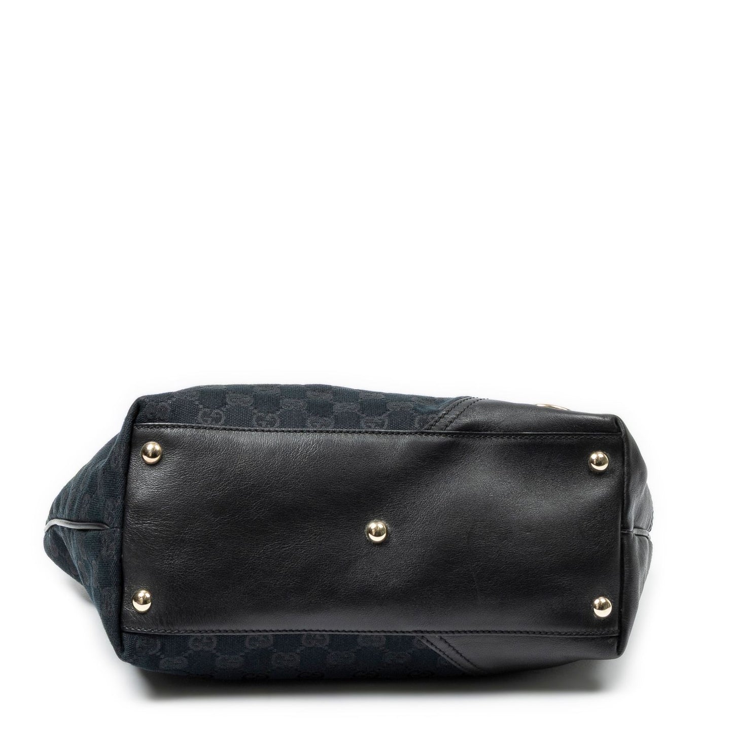 Gucci Small Britt Black GG Canvas Shoulder Bag — view 6
