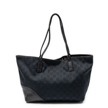 Gucci Small Britt Black GG Canvas Shoulder Bag — view 5