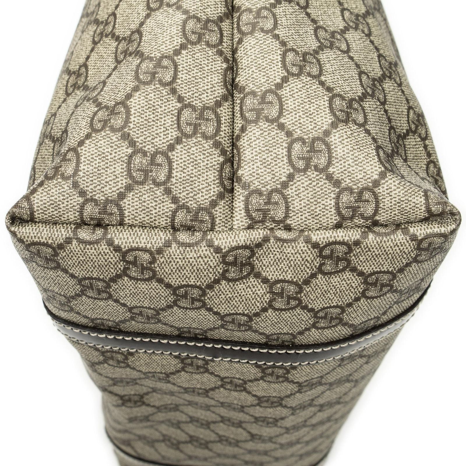 Gucci Joy Tote Bag Beige Dark Brown Supreme Canvas — view 8
