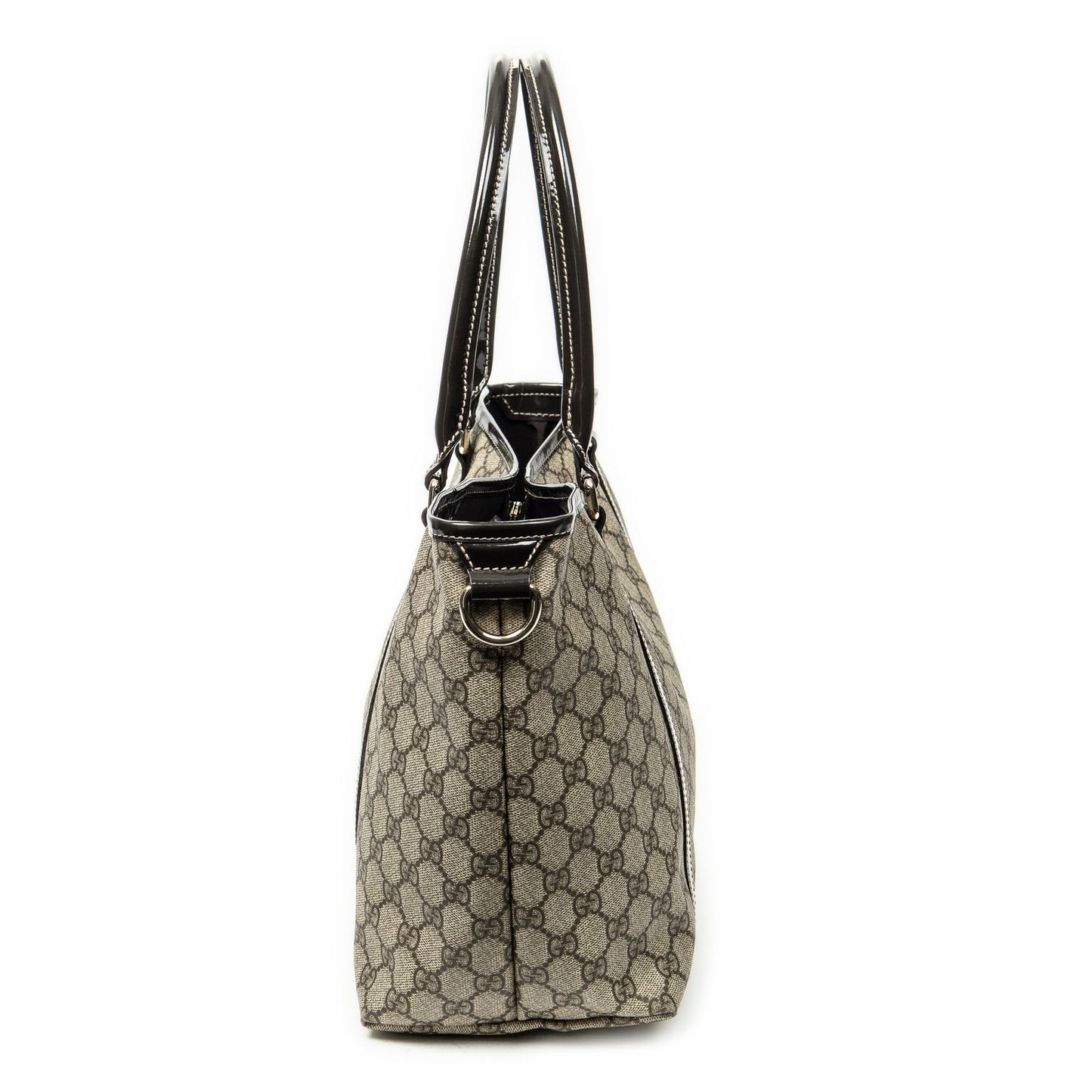 Gucci Joy Tote Bag Beige Dark Brown Supreme Canvas — view 4