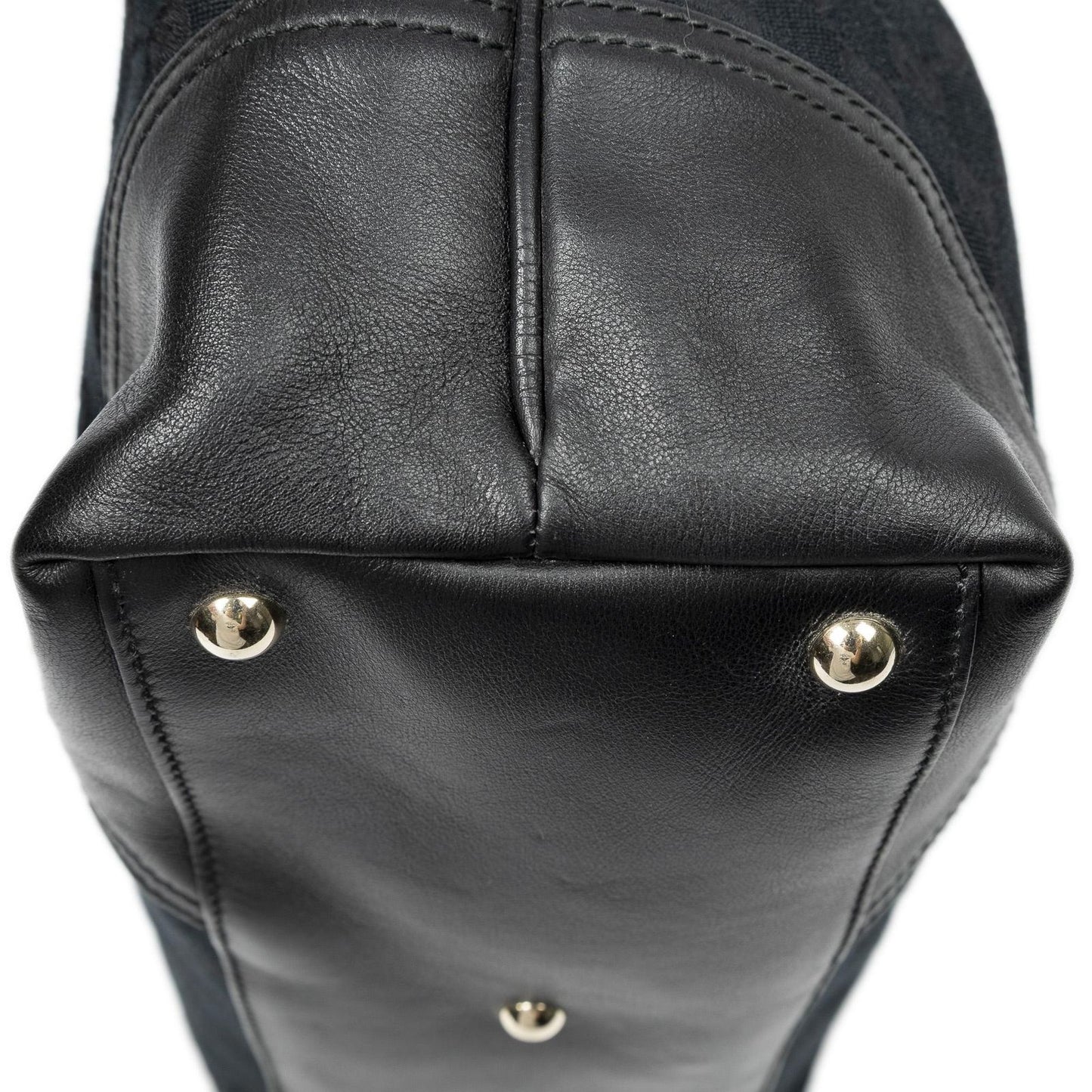 Gucci Small Britt Black GG Canvas Shoulder Bag — view 7