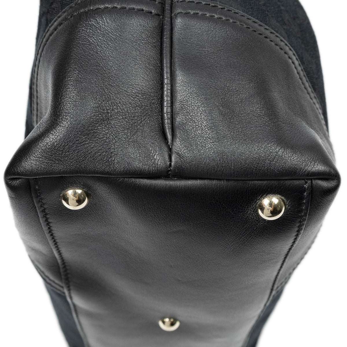Gucci Small Britt Black GG Canvas Shoulder Bag — view 7