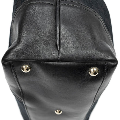 Gucci Small Britt Black GG Canvas Shoulder Bag — view 7