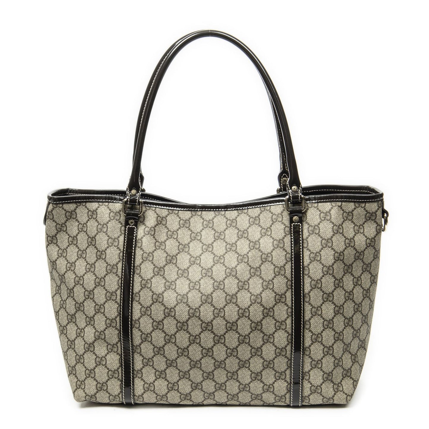 Gucci Joy Tote Bag Beige Dark Brown Supreme Canvas — view 5