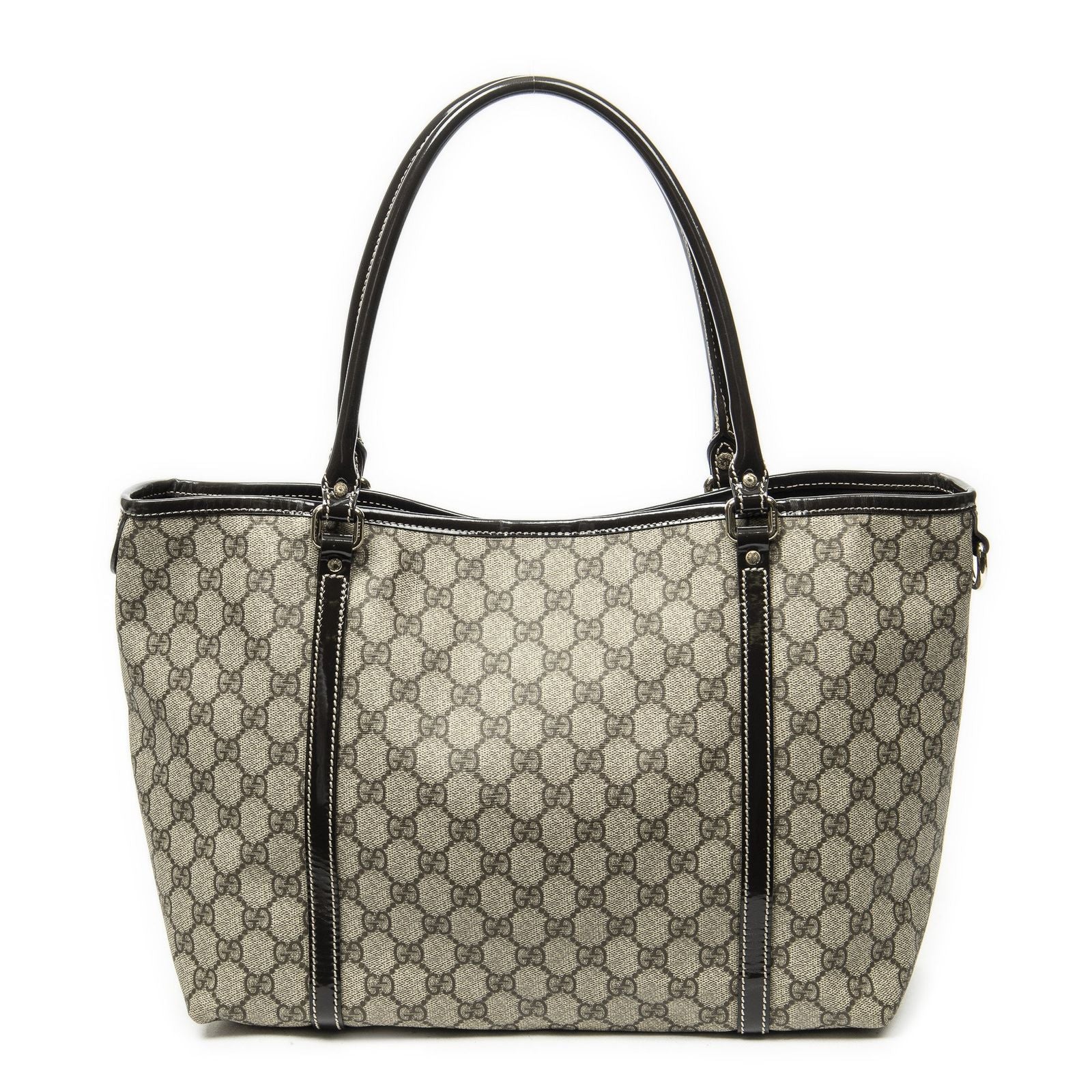 Gucci Joy Tote Bag Beige Dark Brown Supreme Canvas — view 5