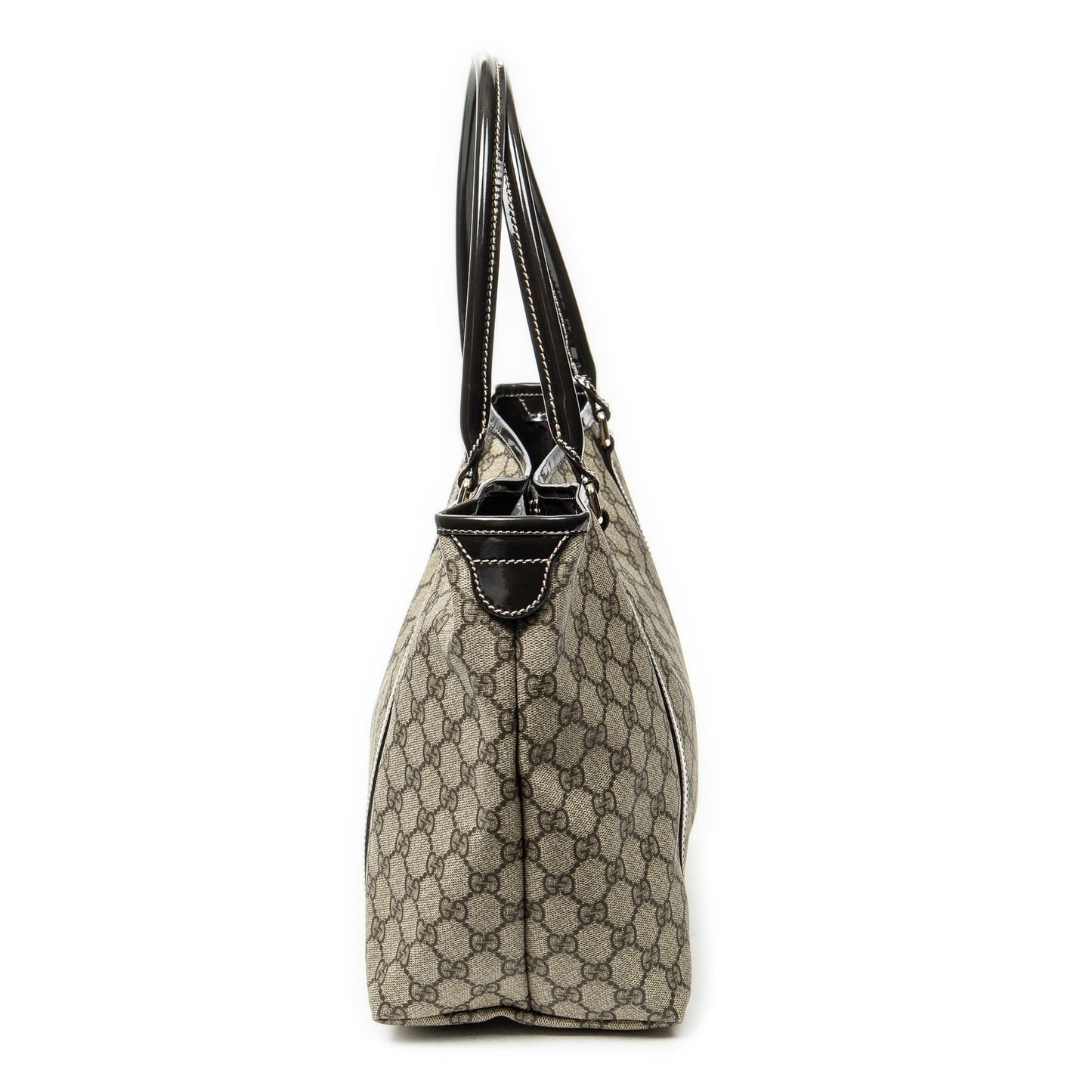 Gucci Joy Tote Bag Beige Dark Brown Supreme Canvas — view 3
