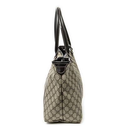 Gucci Joy Tote Bag Beige Dark Brown Supreme Canvas — view 3