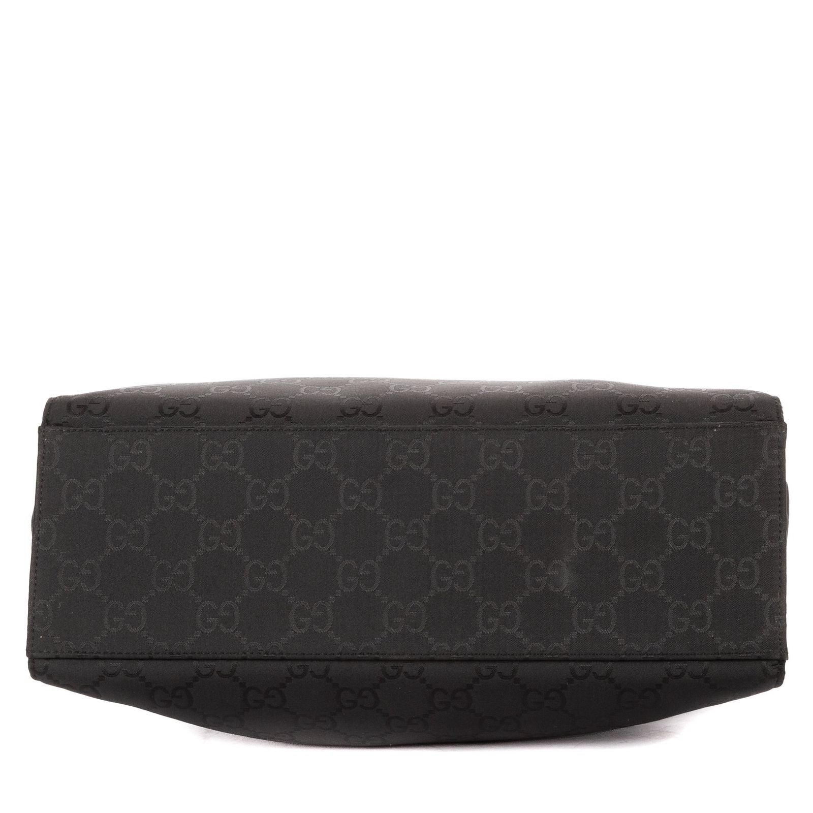 Gucci Bamboo Top Handle Black GG Canvas — view 6