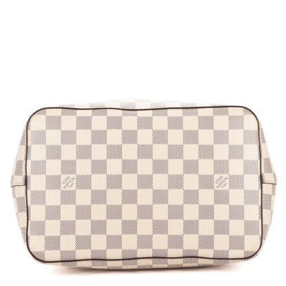 Louis Vuitton Neo Noe Ivory Pink Damier Azur Bucket Bag — view 6