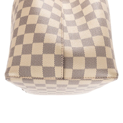 Louis Vuitton Neo Noe Ivory Pink Damier Azur Bucket Bag — view 7