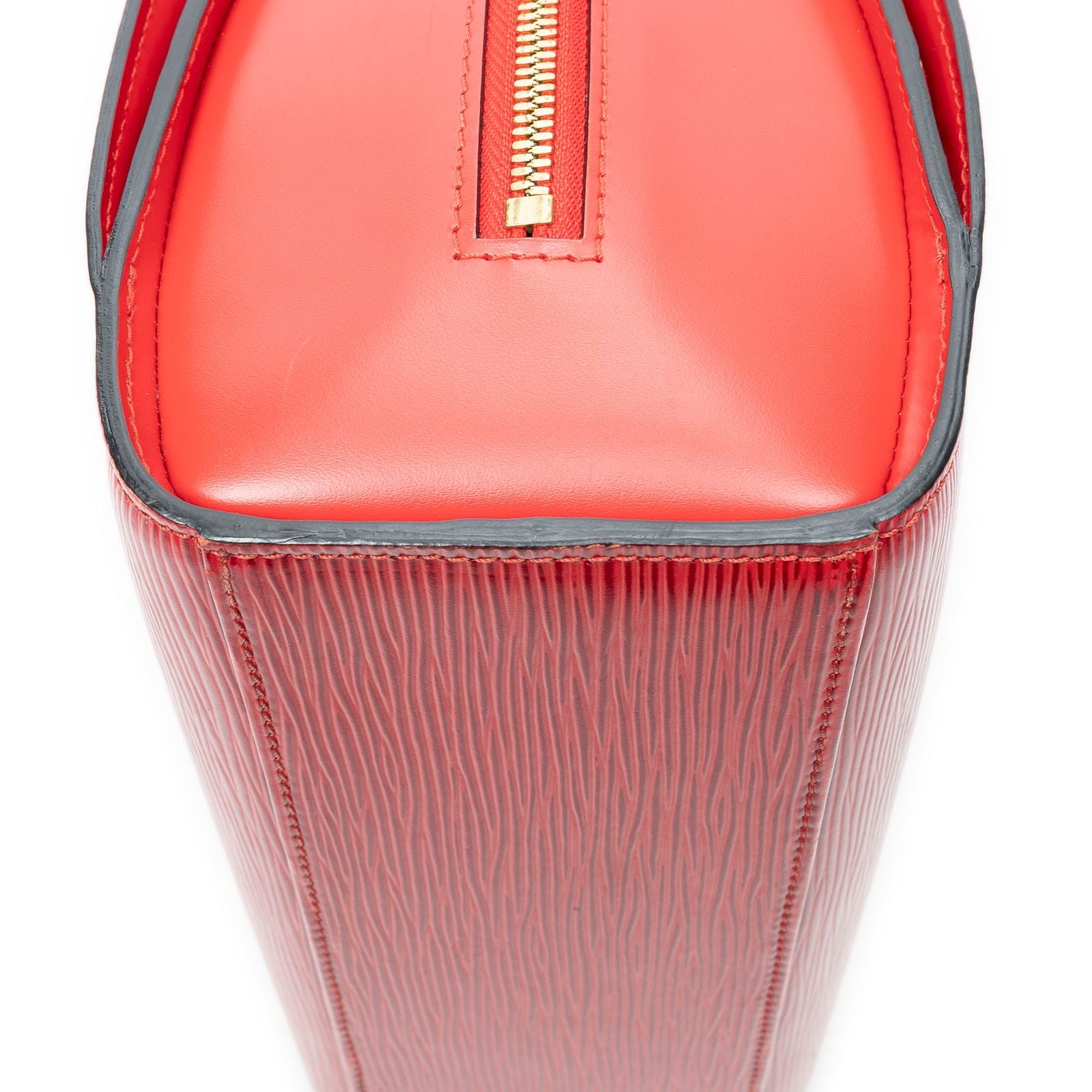 Louis Vuitton Pont Neuf Red Epi Handbag — view 8