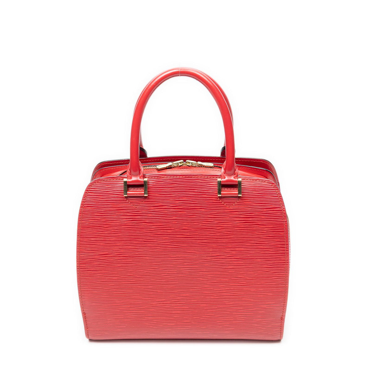 Louis Vuitton Pont Neuf Red Epi Handbag — view 5