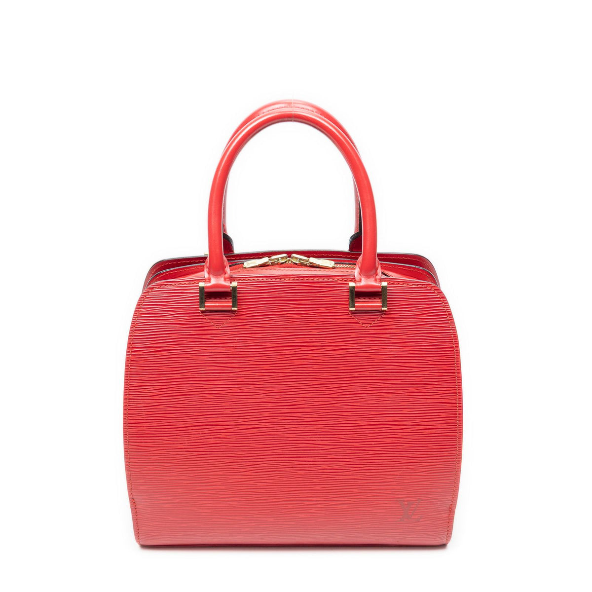 Louis Vuitton Pont Neuf Red Epi Handbag