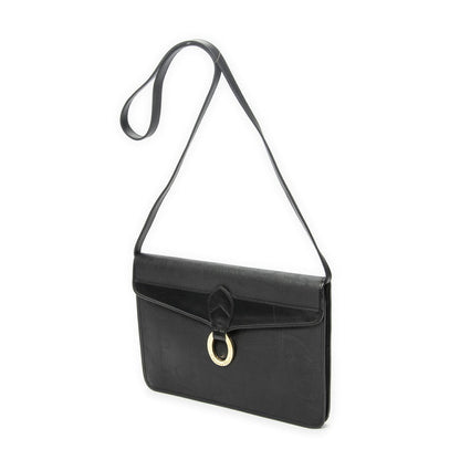 Dior Vintage Rectangular Flap Bag Black Maxi Trotter Pattern Canvas — view 2