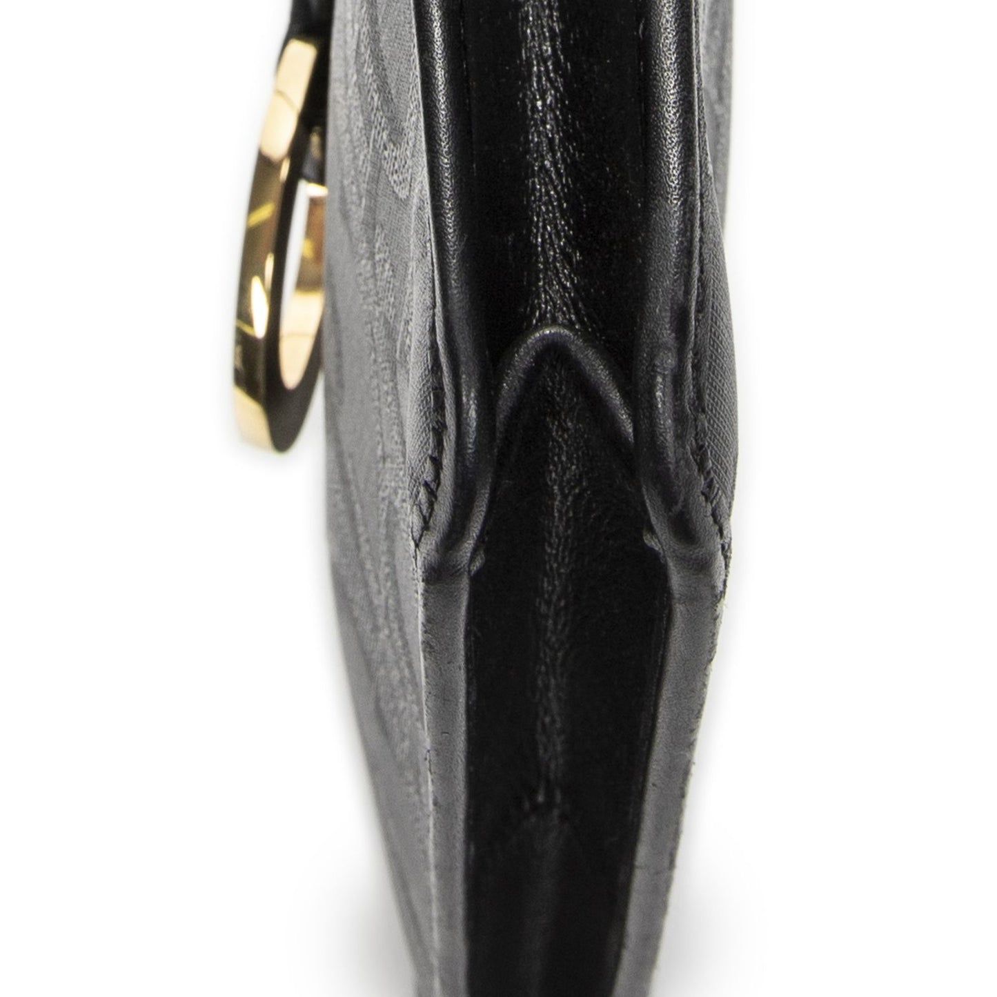 Dior Vintage Rectangular Flap Bag Black Maxi Trotter Pattern Canvas — view 8